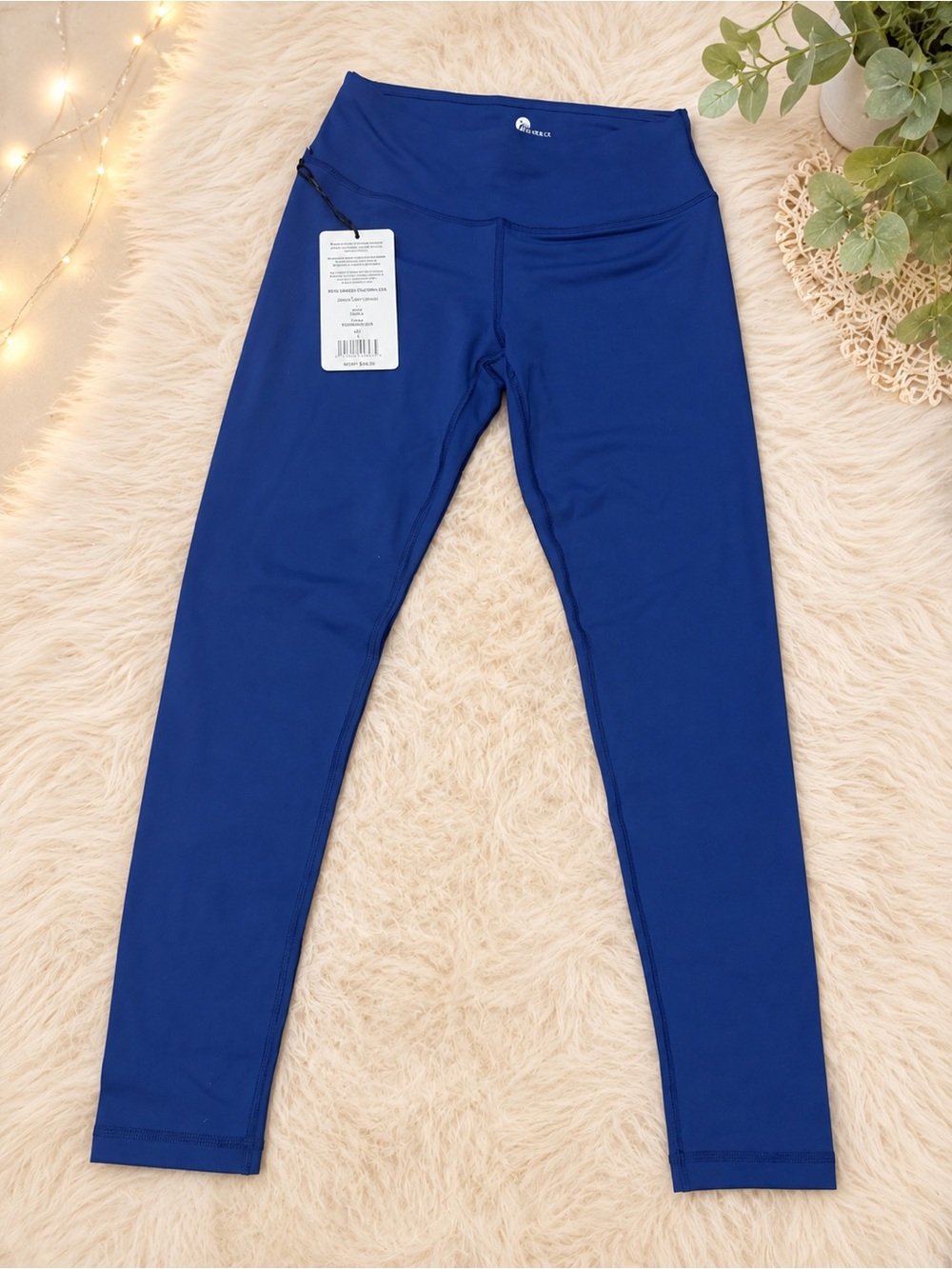 90 Degree By Reflex Royal Blue High-Waist Leggings